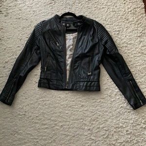 Faux leather jacket